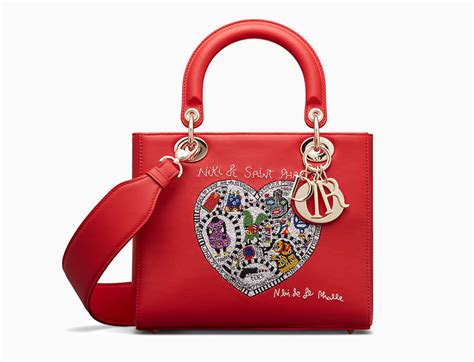 dior red heart bag